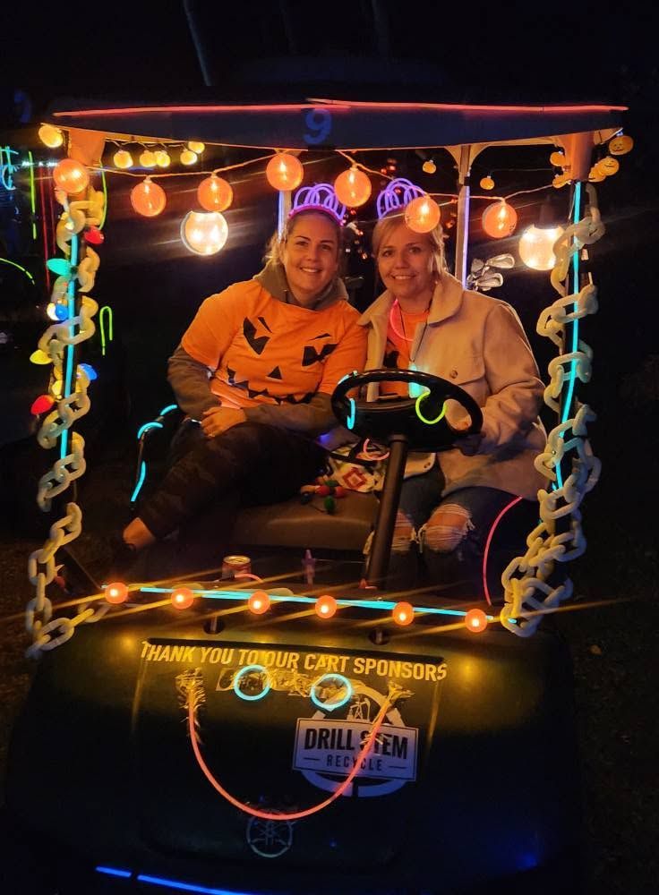 2024 scene of some Glow Golf participants